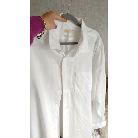 Michael Kors Other - Michael Kors Non Iron Men's White Button Up Shirt 18,5